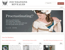 Tablet Screenshot of foundationsrevealed.com